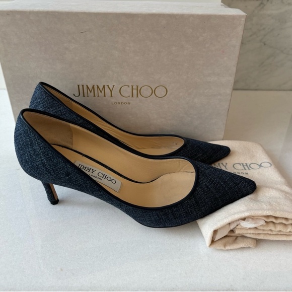 Jimmy Choo Shoes - Jimmy Choo Dark Gray Women's Heels